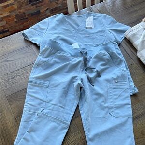 Figs Blue Scrub Set